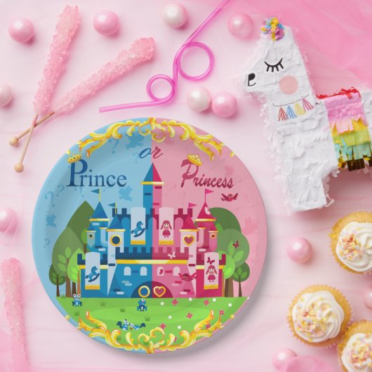 Prinzessin oder Prinzessin Gender Reveal 9" Teller (Party)