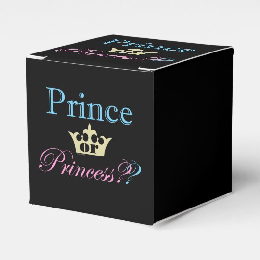Prinzessin oder Prinzessin? Geschenkschachtel (Vorderseite)