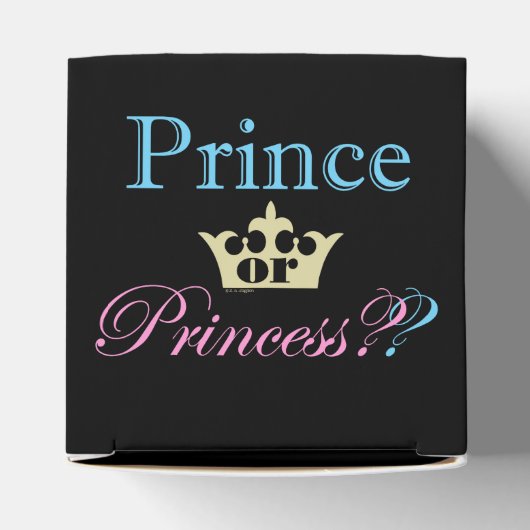 Prinzessin oder Prinzessin? Geschenkschachtel (Oben)
