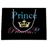Prinzessin oder Prinzessin? Große Geschenktüte (Vorderseite)