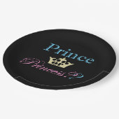 Prinzessin oder Prinzessin? Pappteller (Schrägansicht)