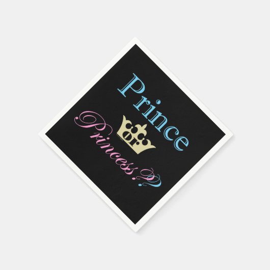 Prinzessin oder Prinzessin? Serviette (Ecke)