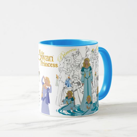 Prinzessin Odette Sketch Mug mit farbigem Tasse (VorderseiteRechts)