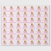 Prinzessin Packpapier, Ihre Gelegenheit und Name Geschenkpapier (Flach)