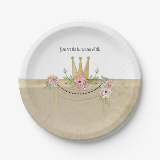 Prinzessin Paper Plates Pappteller (Vorderseite)