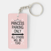 Prinzessin Parking Only Schlüsselanhänger (Rückseite)