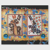 PRINZESSIN PENTHESILEA UND BLAUER RITTER ZU PFERD GESCHENKPAPIER (Flach)