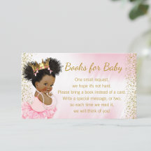 Prinzessin Pink Gold Tutu Baby Shower Bring Buch