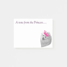 Prinzessin Pomeranian merkt Originalvorlage Post-it Klebezettel