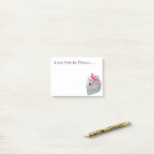 Prinzessin Pomeranian merkt Originalvorlage Post-it Klebezettel (Auf Schreibtisch)