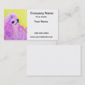 Prinzessin Poodle Visitenkarte (Vorne/Hinten)
