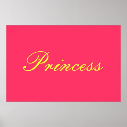 Prinzessin Poster (Vorne)