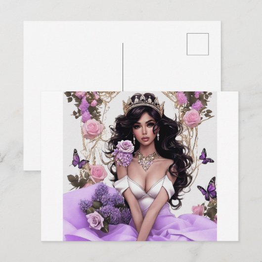 Prinzessin Postkarte (Vorne/Hinten)