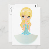 Prinzessin Postkarte (Vorne/Hinten)