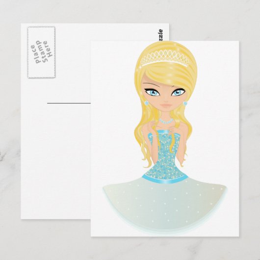 Prinzessin Postkarte (Vorne/Hinten)