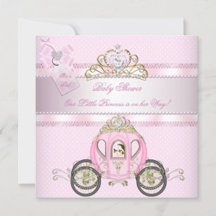 Prinzessin Pretty Baby Shower Hübsches Mädchen Kar Einladung