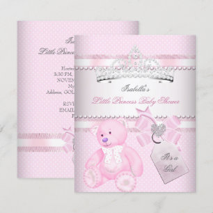 Prinzessin Pretty Baby Shower Süße Mädchen Tiara B Einladung