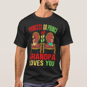 Prinzessin Prinz Opa liebt dich Schwarzes Baby Sho T-Shirt