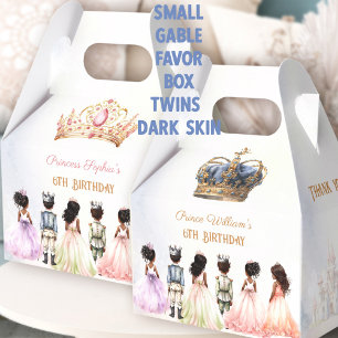 Prinzessin Prinz Zwillings-Königlicher Geburtstag Geschenkschachtel