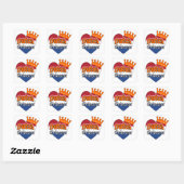 Prinzessin Quadratischer Aufkleber (Blatt)