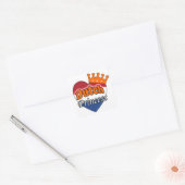 Prinzessin Quadratischer Aufkleber (Umschlag)