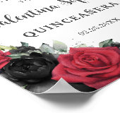 Prinzessin Quinceañera aus Schwarz und Rot Poster (Ecke)