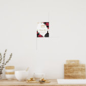 Prinzessin Quinceañera aus Schwarz und Rot Poster (Küche)