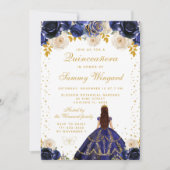 Prinzessin Quinceañera Einladung (Vorderseite)