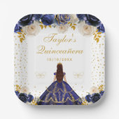 Prinzessin Quinceañera Pappteller (Vorderseite)