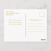 Prinzessin Quinceañera Postkarte (Rückseite)