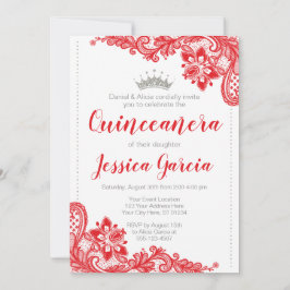 Prinzessin Quinceañera, Prinzessin von Red Lace un Einladung