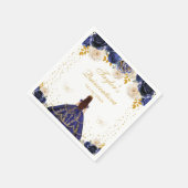 Prinzessin Quinceañera Serviette (Ecke)