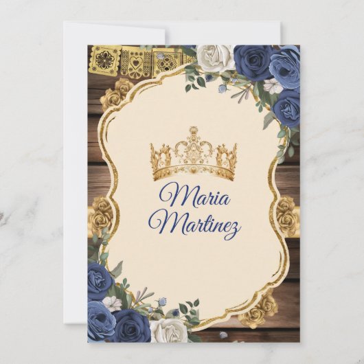 Prinzessin Quiñceanera, Spanische Marine Einladung (Rückseite)