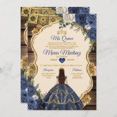 Prinzessin Quiñceanera, Spanische Marine Einladung (Vorne/Hinten)