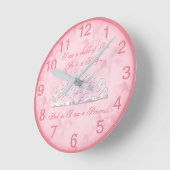 Prinzessin Religious Wall Clock Runde Wanduhr (Winkel)