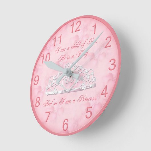 Prinzessin Religious Wall Clock Runde Wanduhr (Winkel)