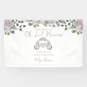 Prinzessin Rose Gold Baby Shower Willkommen Banner