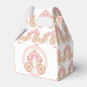 Prinzessin Royal Carriage Pink & Gold Geburtstagsf Geschenkschachtel
