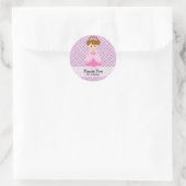 Prinzessin Runder Aufkleber (Tasche)