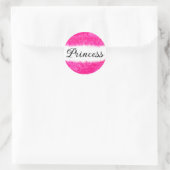 Prinzessin Runder Aufkleber (Tasche)