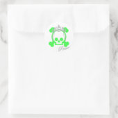 Prinzessin Runder Aufkleber (Tasche)