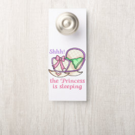 Prinzessin schläft türanhänger