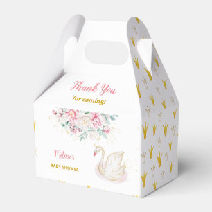 Prinzessin Schwan Baby Shower Danke Geschenkschachtel