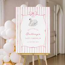 Prinzessin Schwan Mädchen Baby Shower Willkommenss