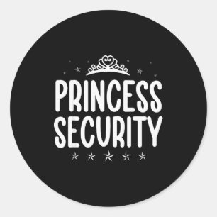 Prinzessin Sicherheit Halloween-Kostüm Vater Männe Runder Aufkleber