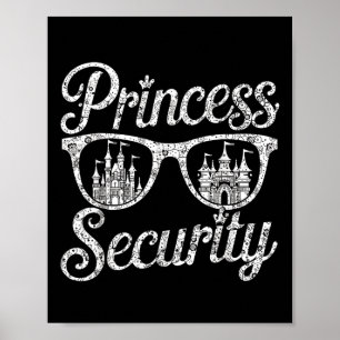 Prinzessin Sicherheit Witziger grafischer Hallowee Poster