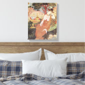 Prinzessin sitzt in einem Garten, Safavid Dynsty Leinwanddruck (Insitu (Schlafzimmer))