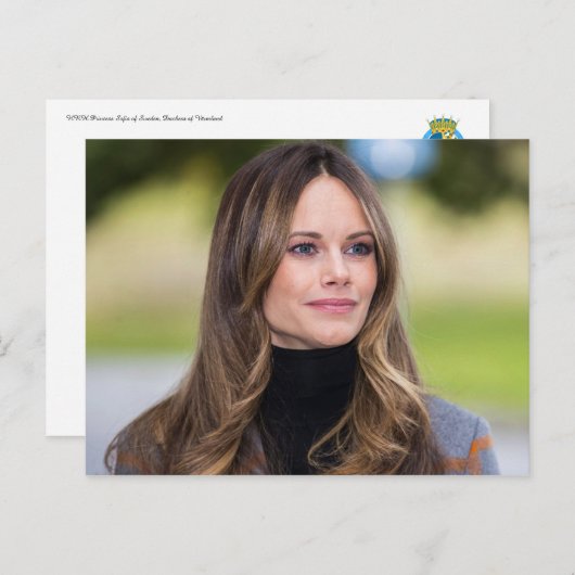 Prinzessin Sofia von Schweden, Herzogin von Värmla Postkarte (Vorne/Hinten)