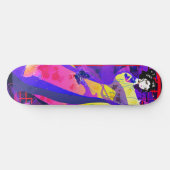 Prinzessin spielt mit Schmetterling. Skateboard (Horizontal)
