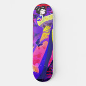Prinzessin spielt mit Schmetterling. Skateboard (Vorderseite)